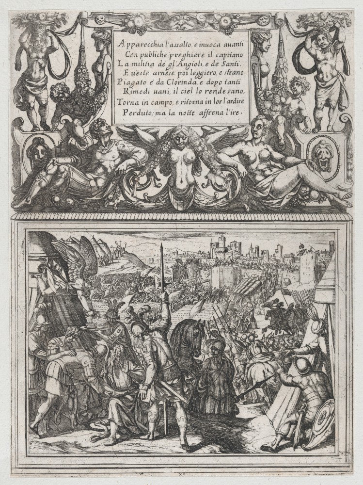 Plate 11- Illustration to Canto XI, from Torquato Tasso's 'Gerusalemme liberata III' MET DP865129