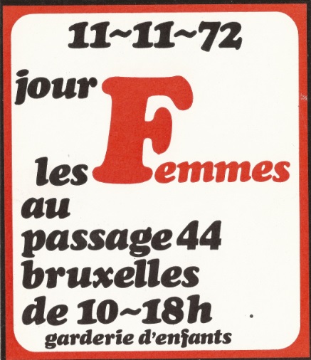 Logo voor de Brusselse vrouwendag van 1972