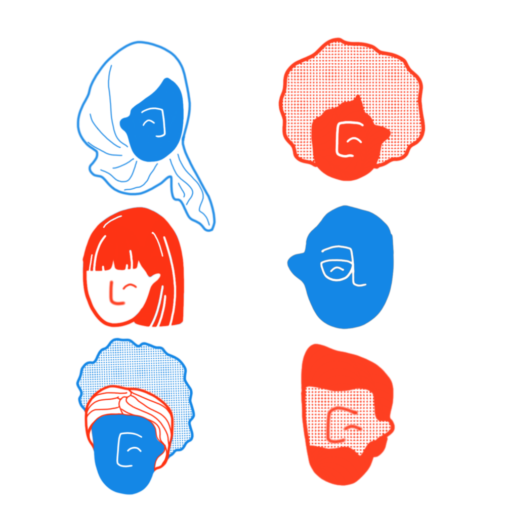 Eigen illustratie: een diverse klasgroep