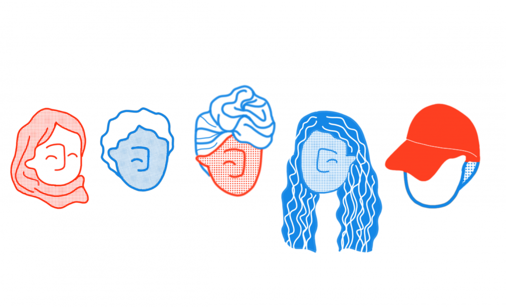 Eigen illustratie: een diverse klasgroep