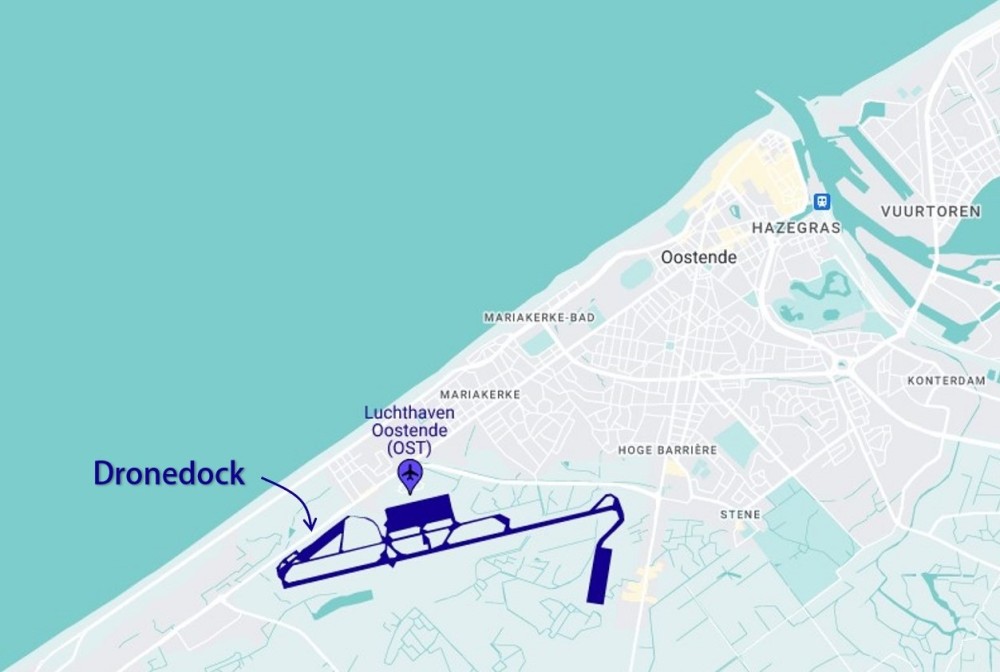 Foto: Locatie Dronedock - Kaartgegevens ©2023 Google