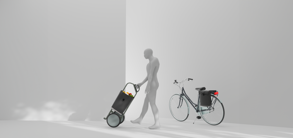 Render of the new shopping trolley