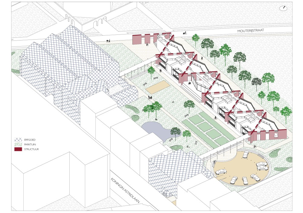 Illustratie van het fictieve project (Eigen beeld, 2023)