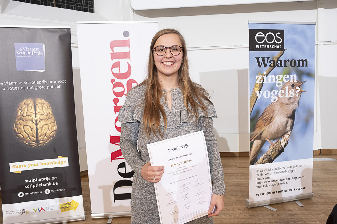 Margot Denys (foto) wint de prijs samen met Sophie Catteuw