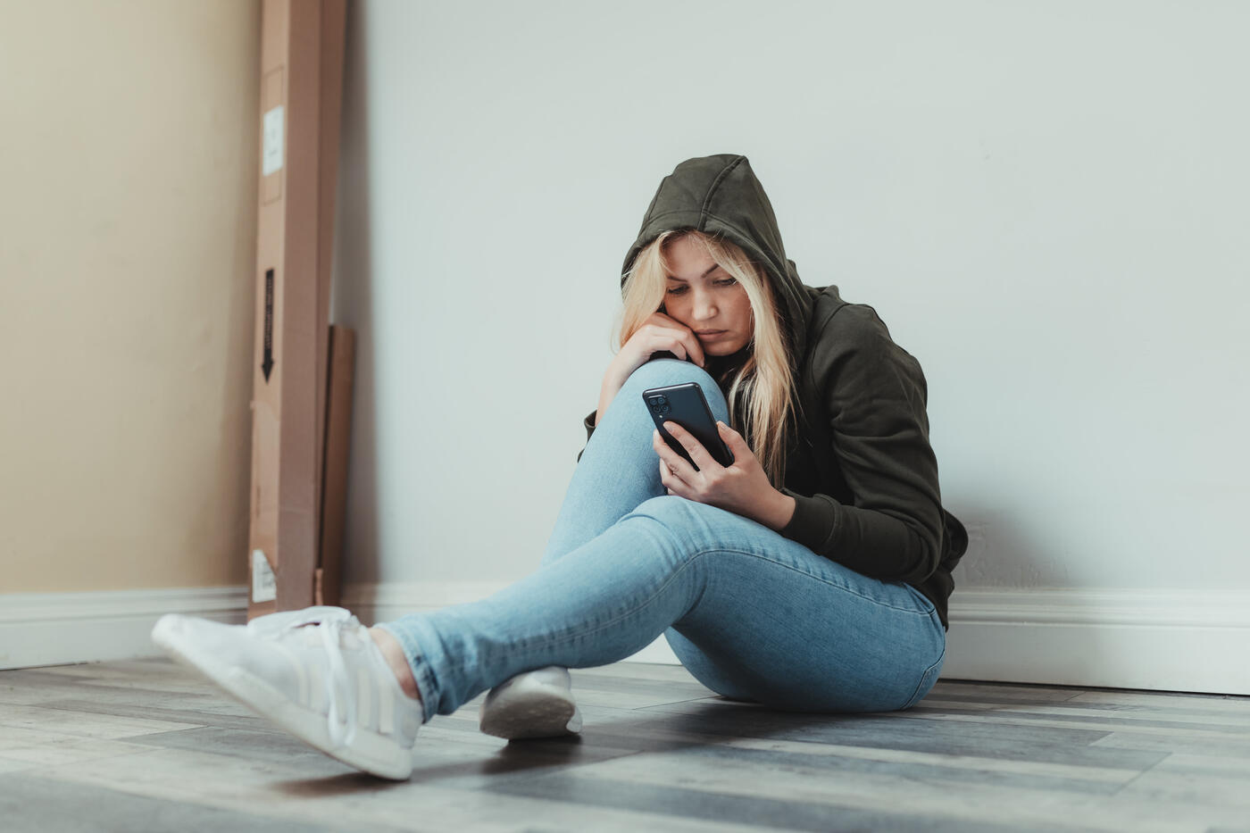 Woman with phone