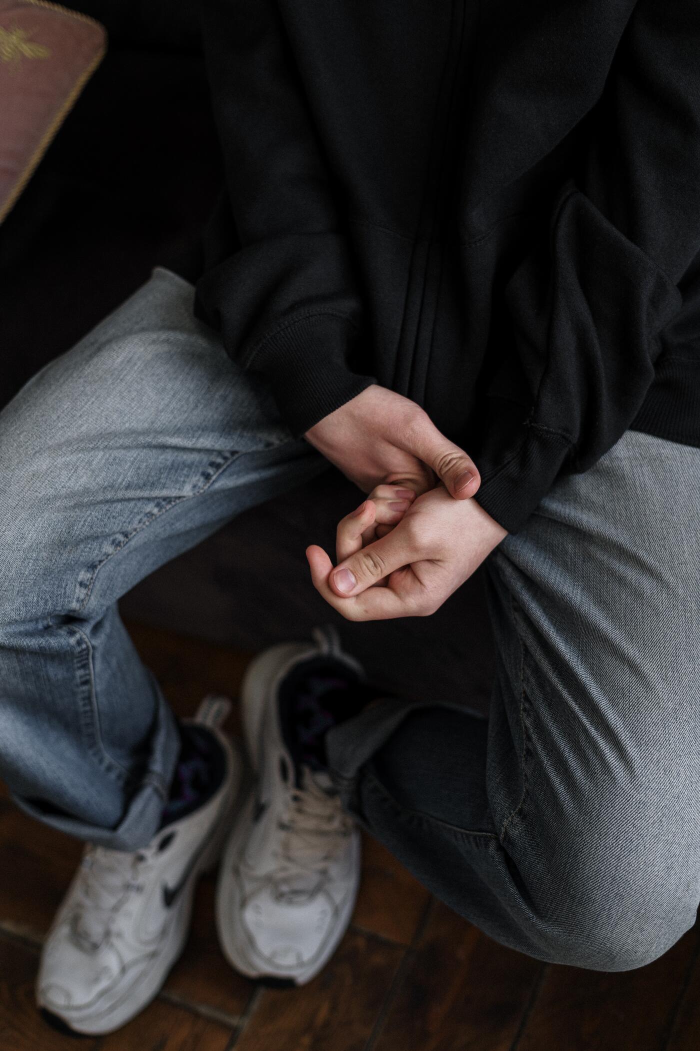 Depressieve jongen