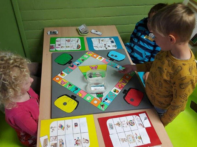 consuminderen met kleuters gezelschapsspel