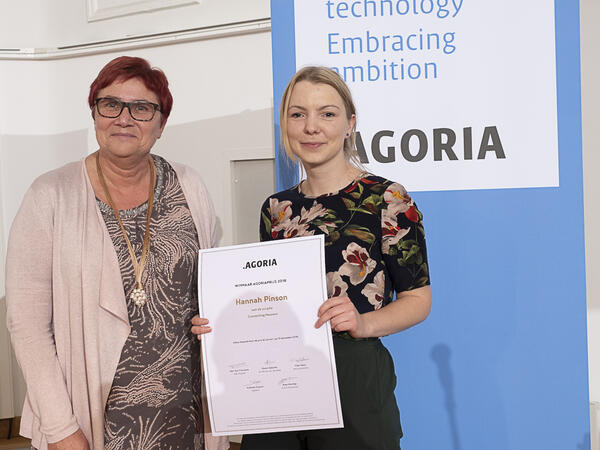 Agoriaprijs 2018 gaat naar Hannah Pinson