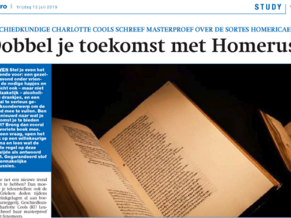 Voorspel je toekomst met Homerus