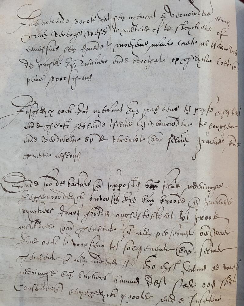 Voorgebod van 4 augustus 1586 over de openstelling van het bakkersambacht