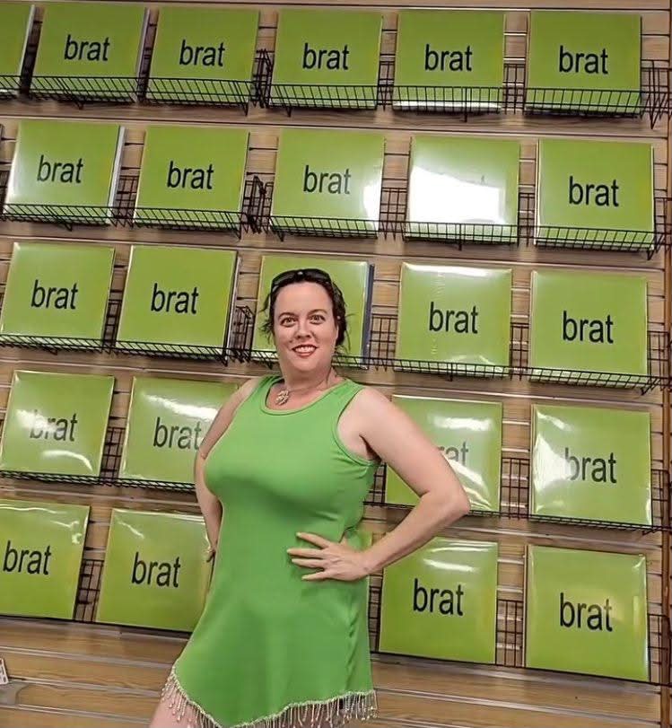 Meme gemaakt tijdens de 'brat-hype'