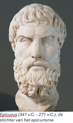 Epicurus (341 v.C. - 271 v.C.), de stichter van het epicurisme
