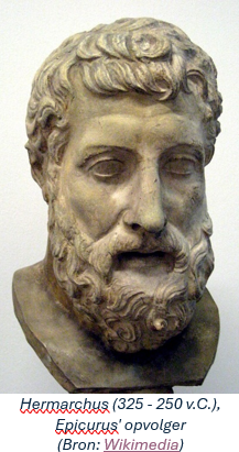 Hermarchus (325 - 250 v.C.), Epicurus' opvolger (Bron: Wikimedia)
