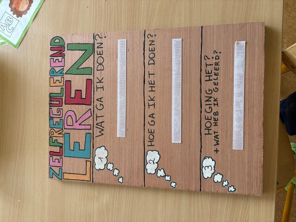 Zelregulatiebord derde kleuterklas