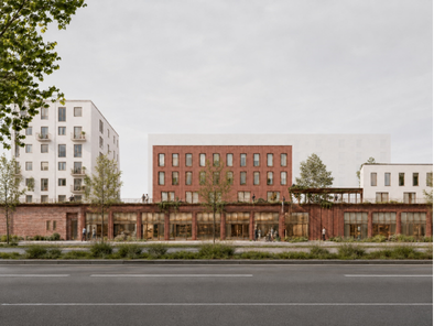Toekomstpotentieel van Carrefour Sint-Denijs-Westrem langs Kortrijksesteenweg. (Eigen werk, 2026)