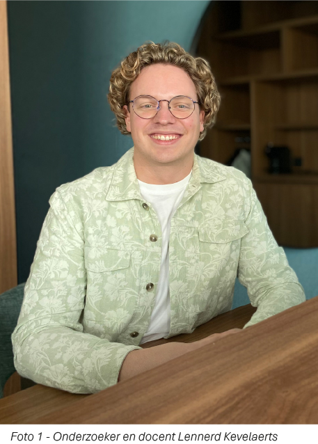 Foto 1 - Onderzoeker en docent Lennerd Kevelaerts