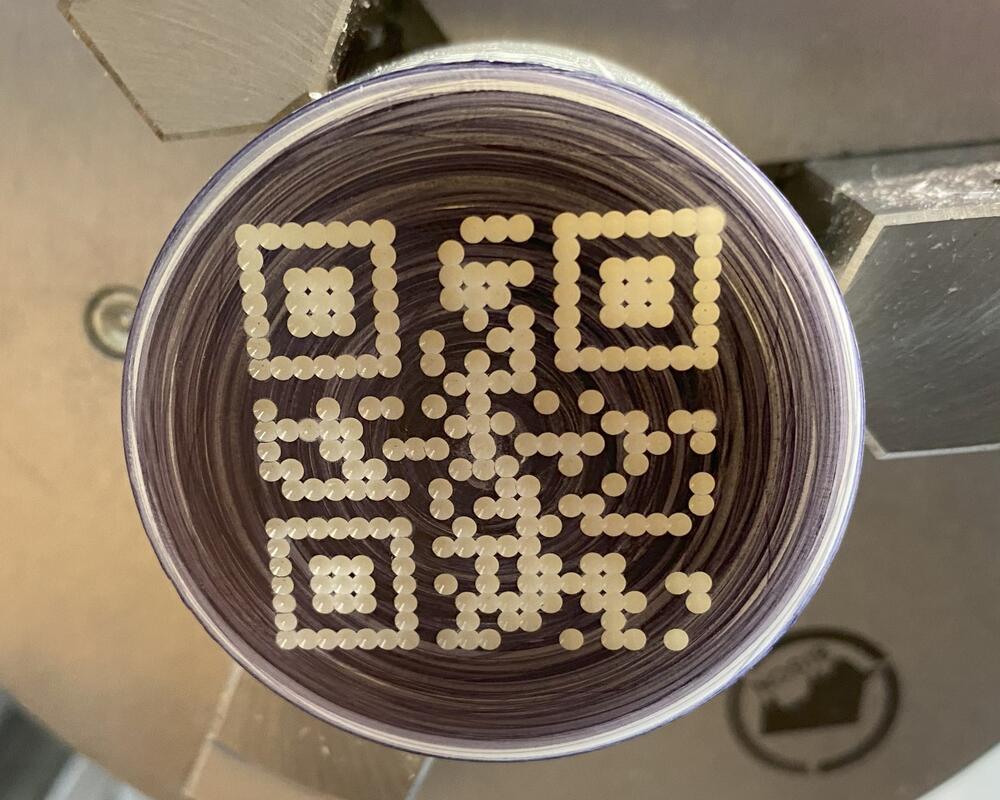 Gegraveerde QR-code