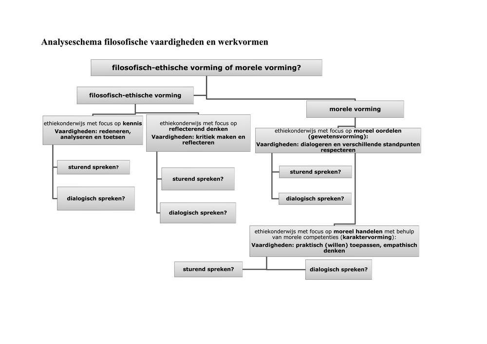 Analyseschema filosofische vaardigheden en werkvormen