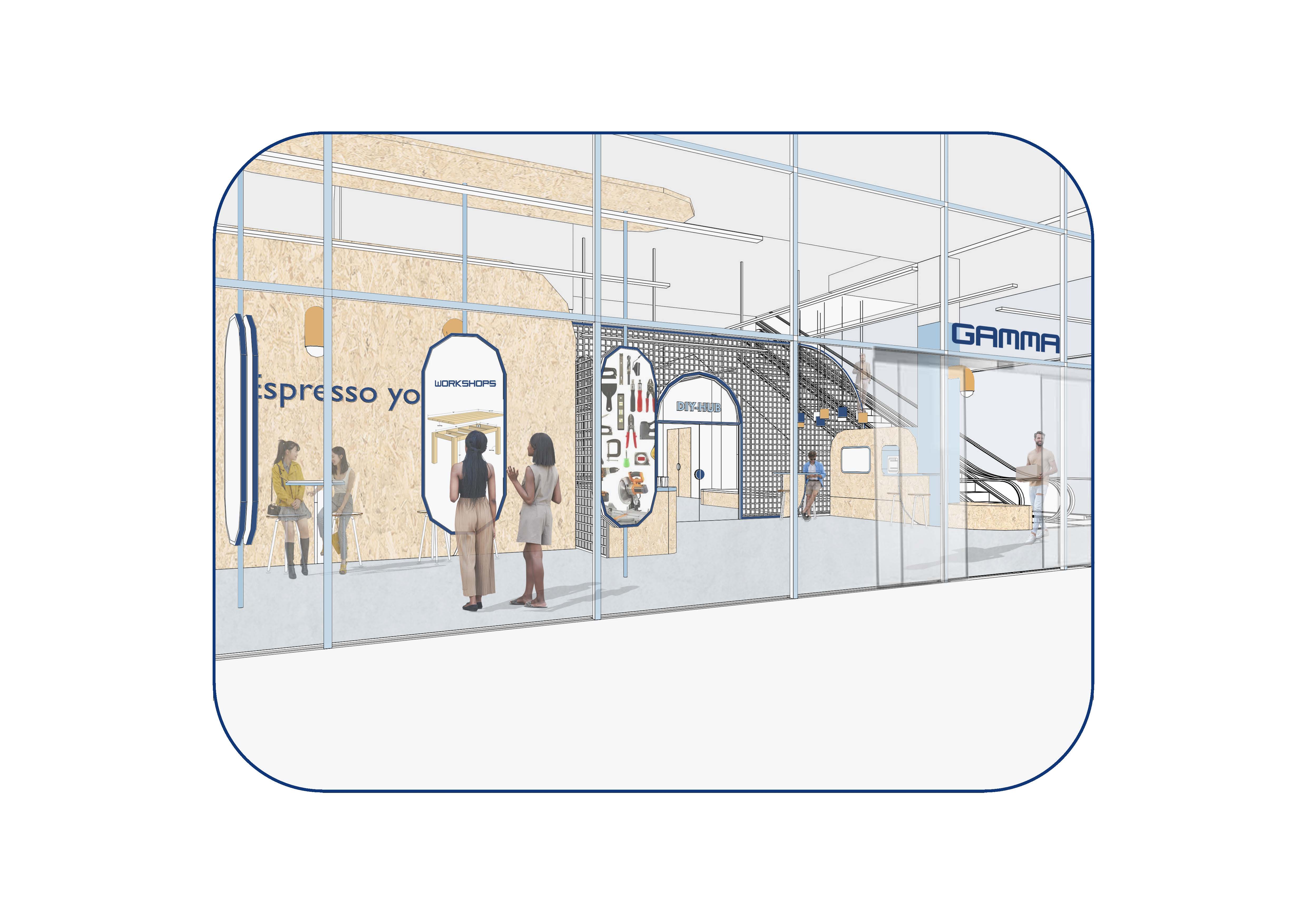 inkom via ondergrondse parking