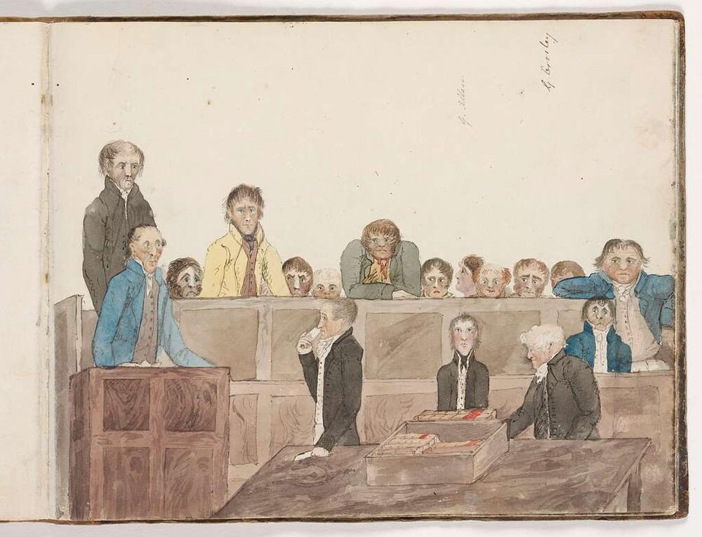 Courtroom Sydney c1817 - A drawing of a court scene with a man in a  courtroom - PICRYL - Public Domain Media Search Engine Public Domain Search