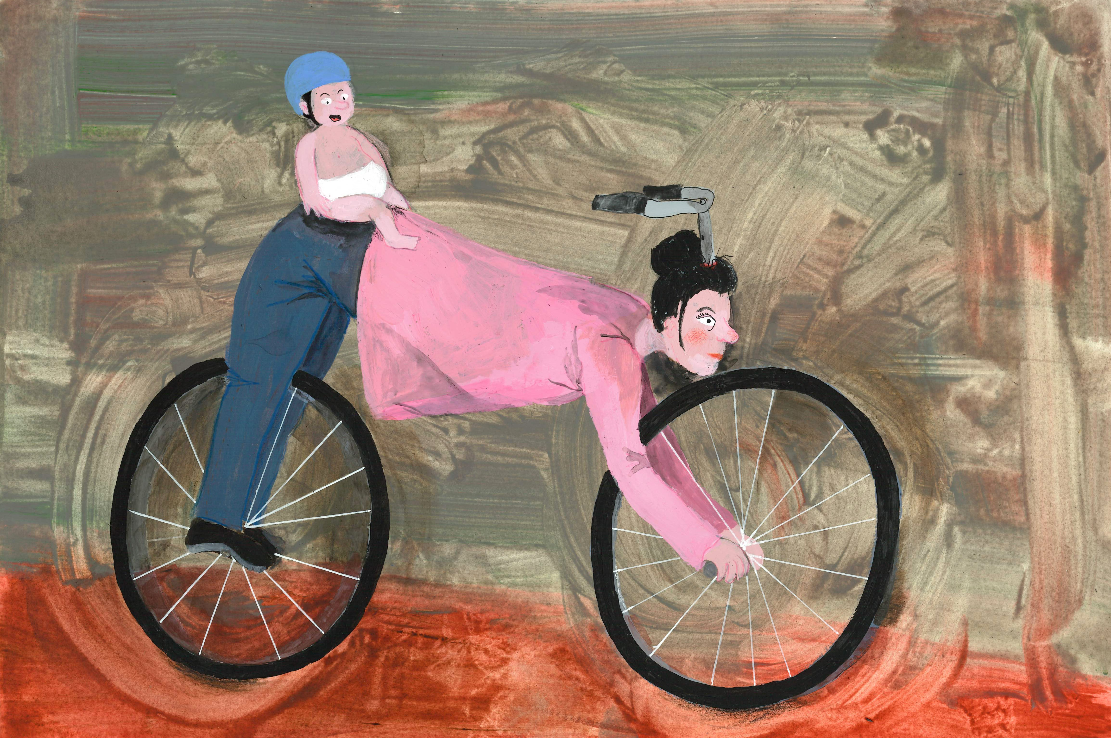 illustratie uit Shnapge? voor Als mijn moeder wiele had dan was da een fiets