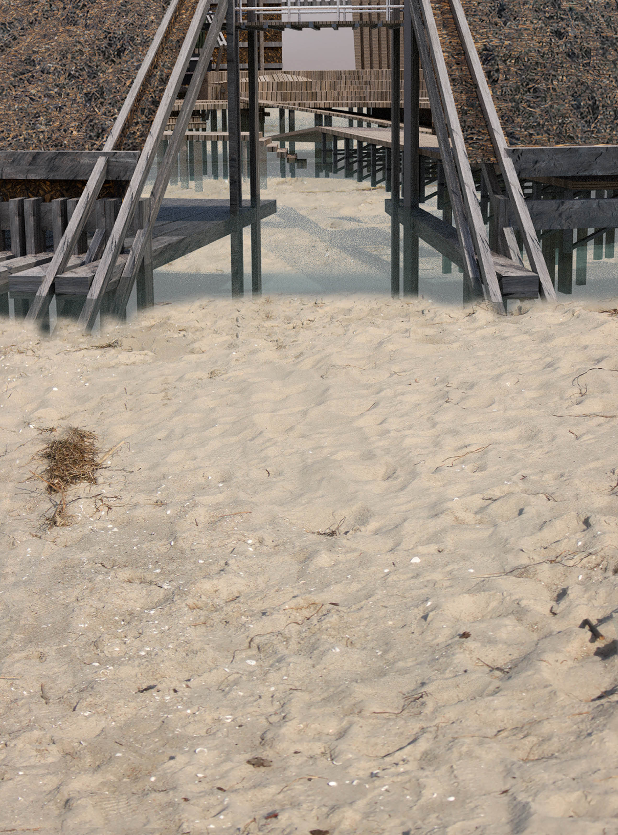sequence 5 - there is no water, you’re stepping on dry sand